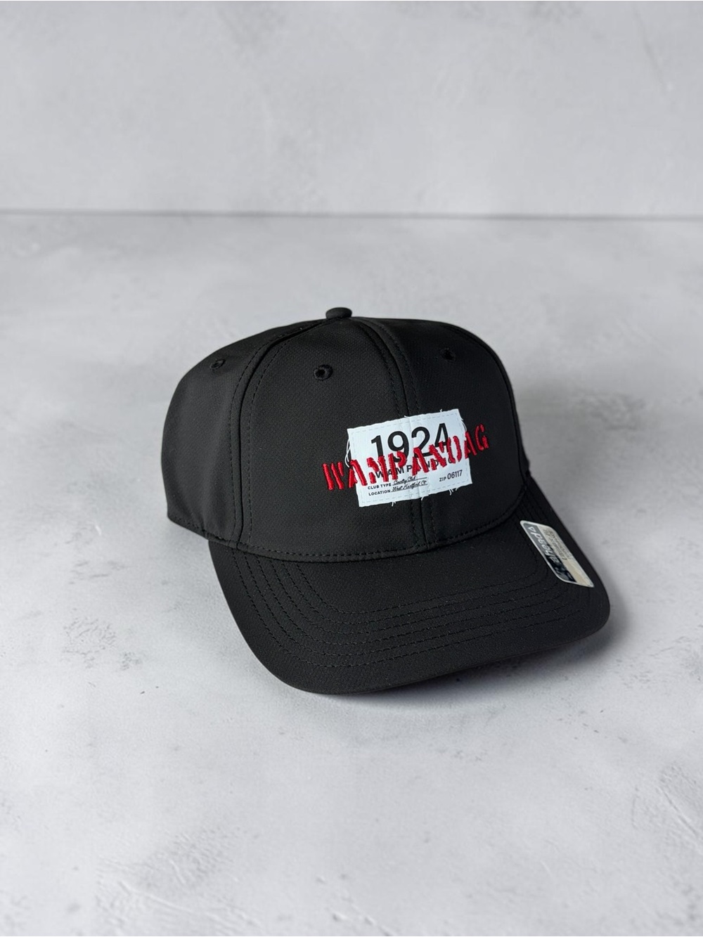 Black 1924 Warning Patch Baseball Cap